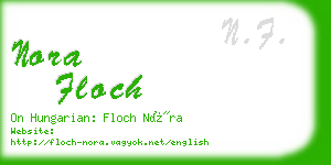 nora floch business card